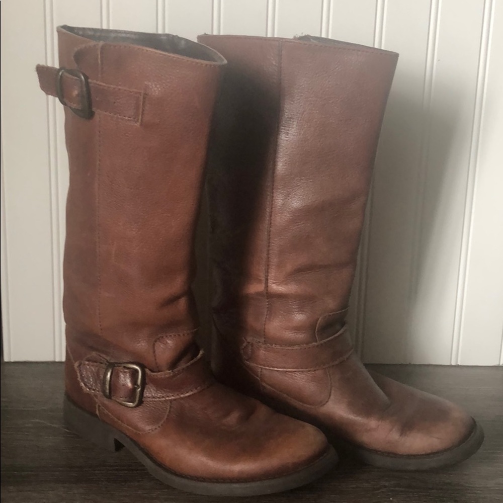 Steve Madden Brown Leather Boots